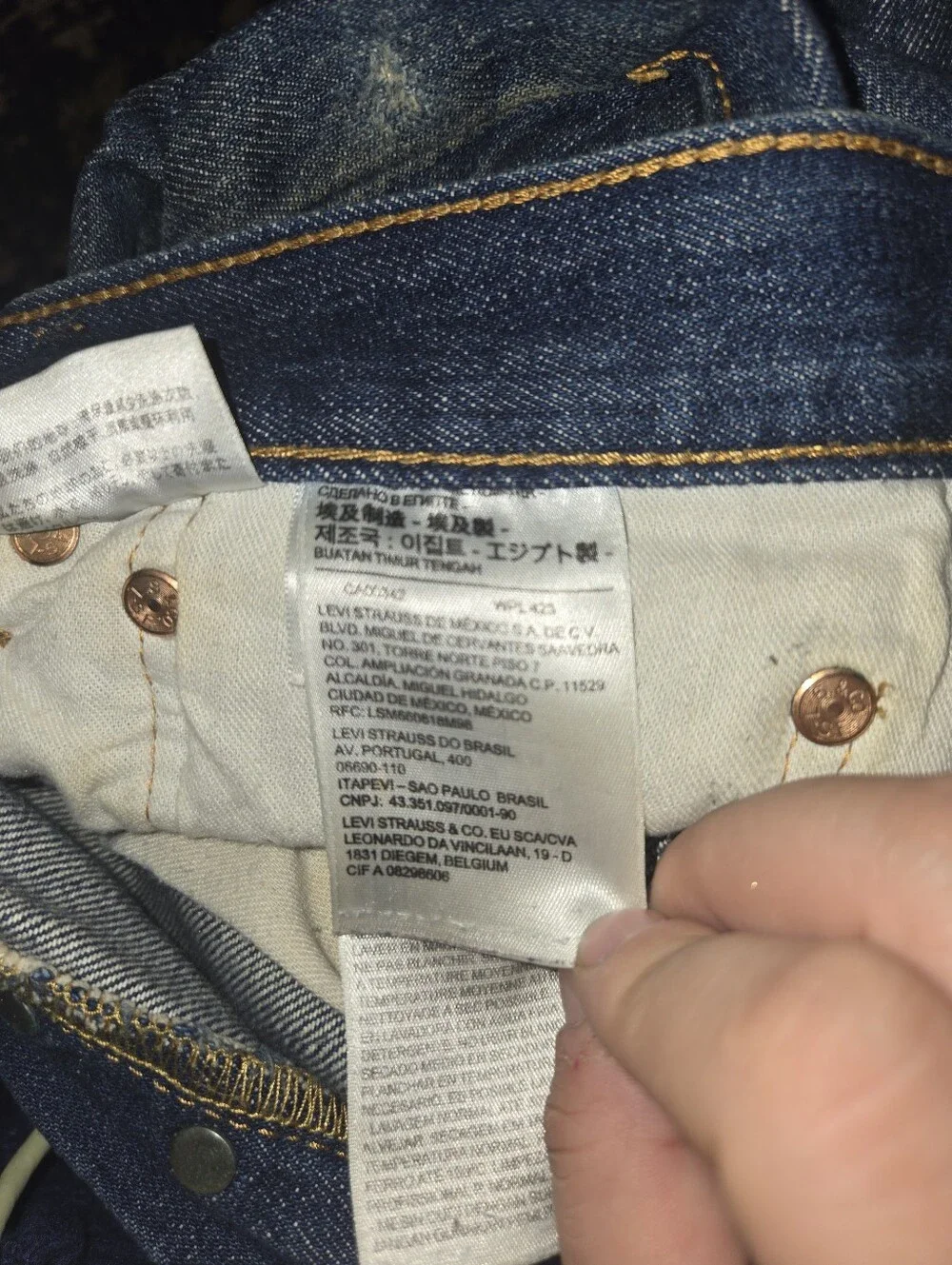 Levi's Men's Dark Blue Bootcut Jeans